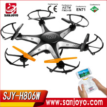 Quadcopter RC Hexacopter Explorer Explorer con Headless FPV WiFi RC Player en tiempo real Cámara 4CH 6 Axis SJY-H806W